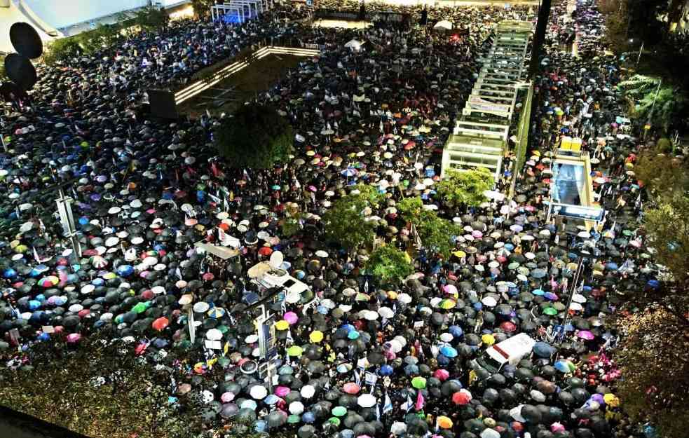 MASOVNE DEMONSTRACIJE U TEL AVIVU: Oko 80.000 ljudi protiv Netanjahuove krajnje desne vlade (VIDEO, FOTO)