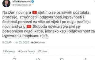 MILO NA MUKAMA: Na <span style='color:red;'><b>Tviter</b></span>u ga pitali ko je ubio Jovanovića i Pukanića, a Knežević odgovorio 