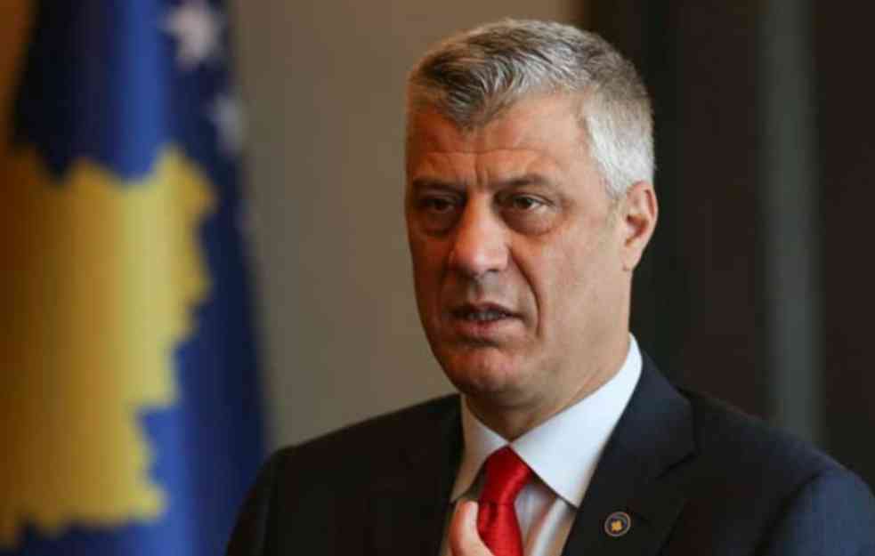 SRAMNA ODLUKA: Tačiju odobreno da pod nadzorom dođe na Kosovo