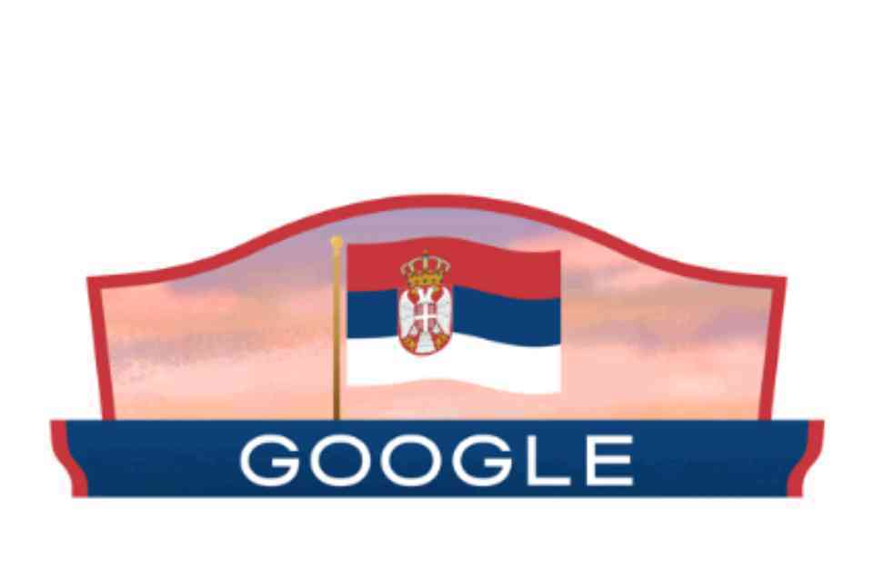 GUGL U BOJAMA SRBIJE: Ovako nam je čestitao Dan državnosti, na pretraživaču se vijori srpska zastava!