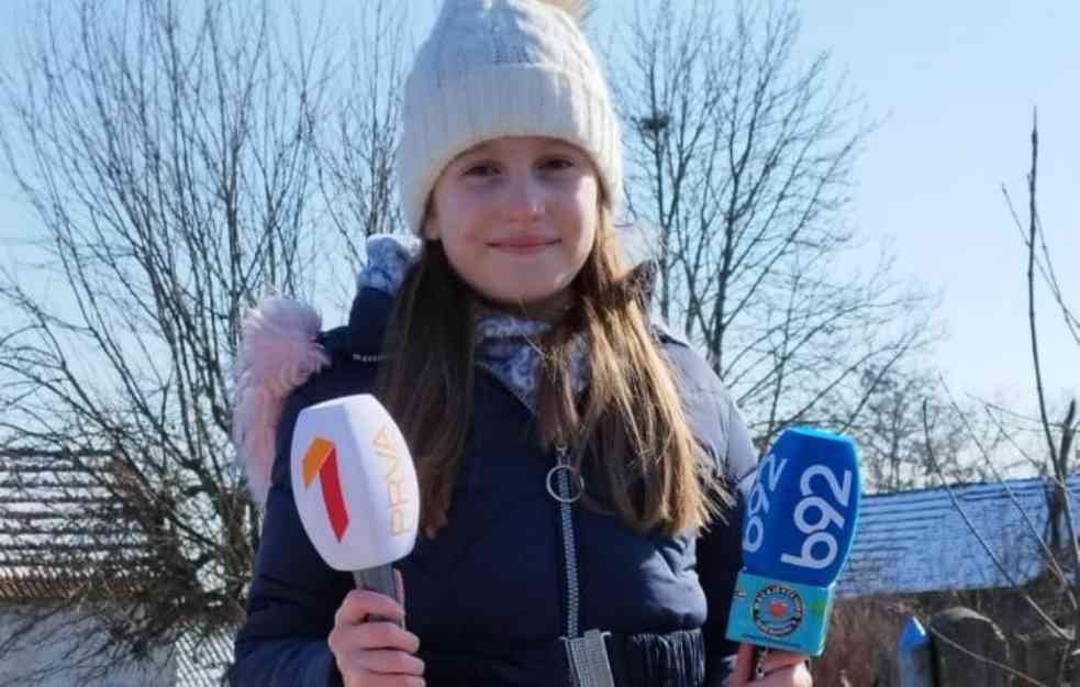 Mila Vidojević iz Mojsinja kod Čačka, najmlađa je reporterka u Srbiji 
