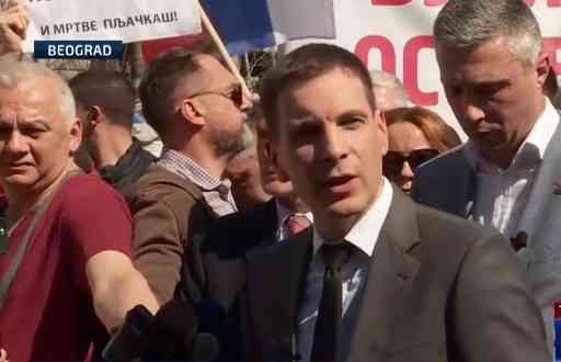 ZAVRŠEN PROTEST POVODOM GENOCIDNE NATO AGRESIJE: Obradović najavio krivičnu prijavu protiv Vučića