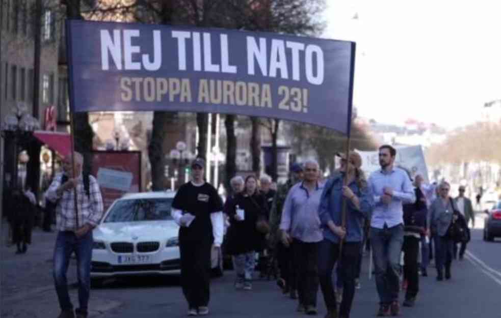 Protesti protiv NATO-a u Švedskoj