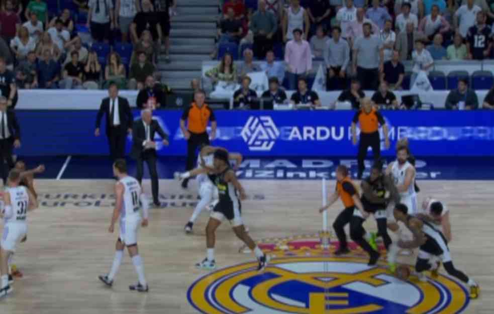 Košarkaši crno-belih na korak od Fajnal fora Evrolige, opšti haos u Madridu (VIDEO)