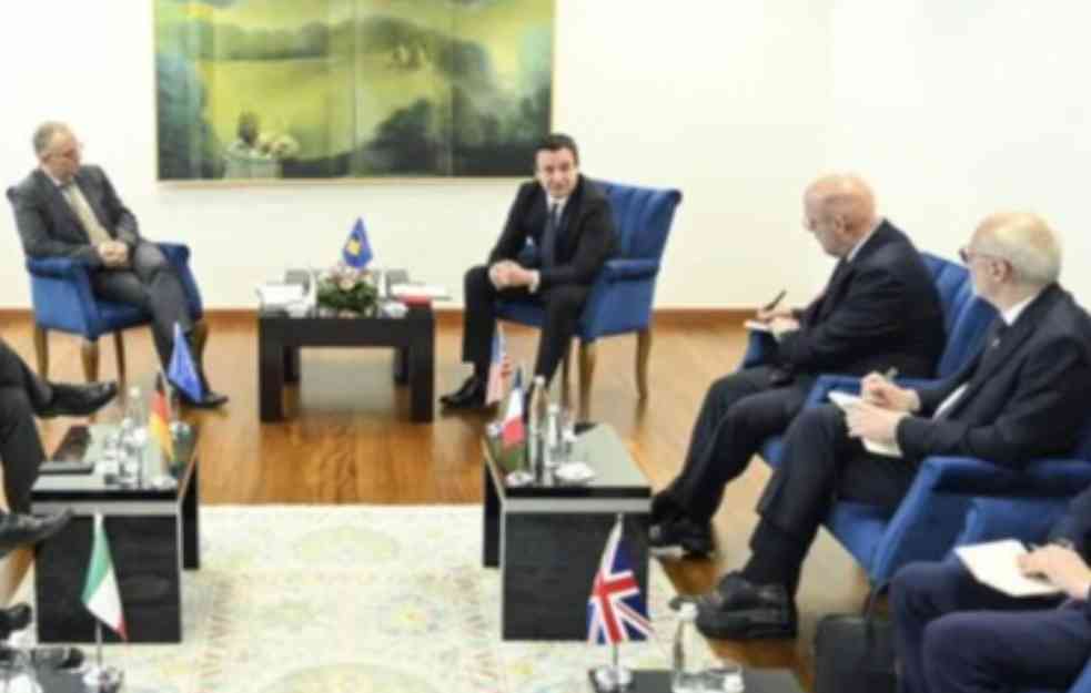 POČELO ZAVRTANJE UŠIJU: Ambasadori Kvinte održali sastanak s Kurtijem