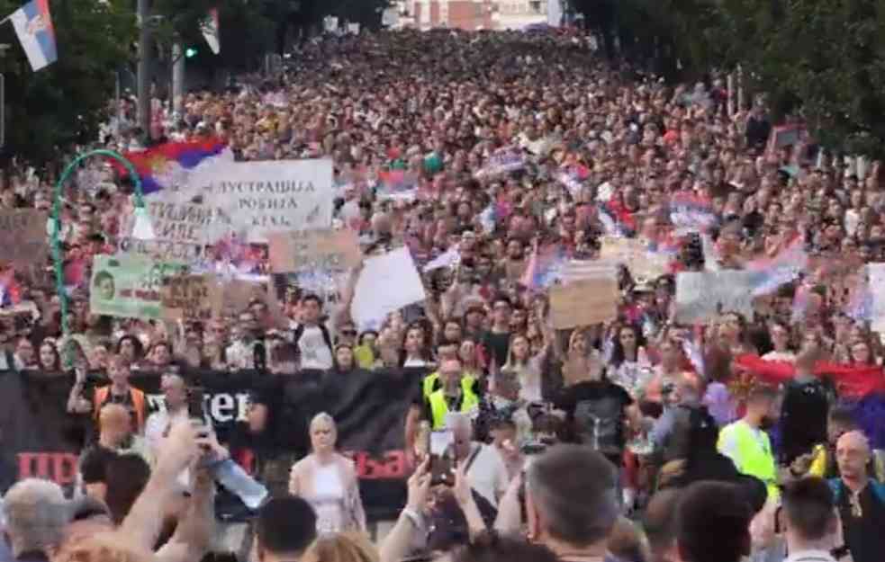 PROTESTI SRBIJA PROTIV NASILJA 8.JULA : Kako izgleda ruta desetog protesta