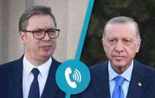 Vučić ragovarao sa Erdoganom: Glavne teme <span style='color:red;'><b>eskalacija</b></span> nasilja nad srpskom zajednicom na KiM i regionalna pitanja
