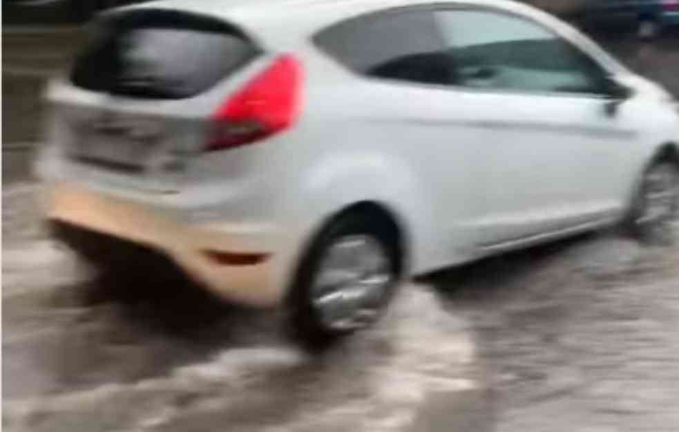 NEVREME NAPRAVILO HAOS U BEOGRADU: Karađorđeva pod vodom (VIDEO)