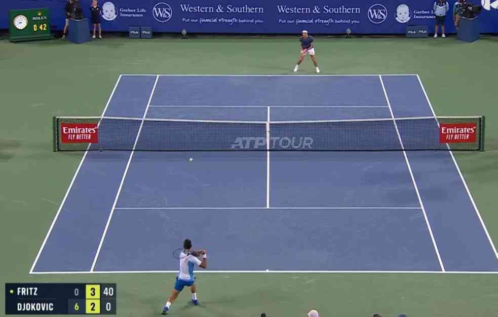 STRAŠNI ĐOKOVIĆ U POLUFINALU SINSINATIJA: Nole uništio Amerikanca Frica! (VIDEO)