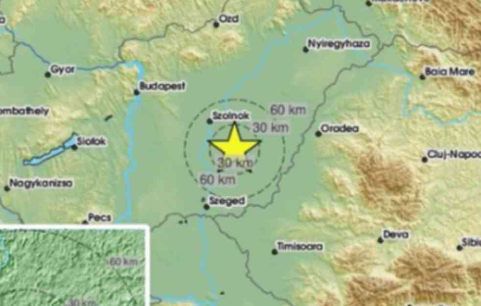 SERIJA JAČIH ZEMLJOTRESA U MAĐARSKOJ: Epicentar potresa na 100 kilometara od Srbije!