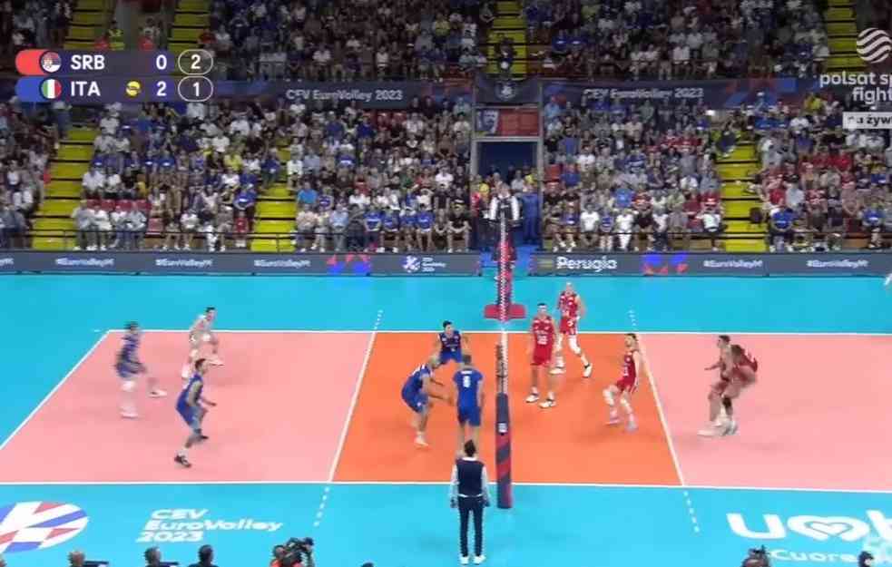 PRVAK EVROPE PREJAK ZA SRBIJU: Odbojkaši nemoćni protiv Italije (VIDEO)