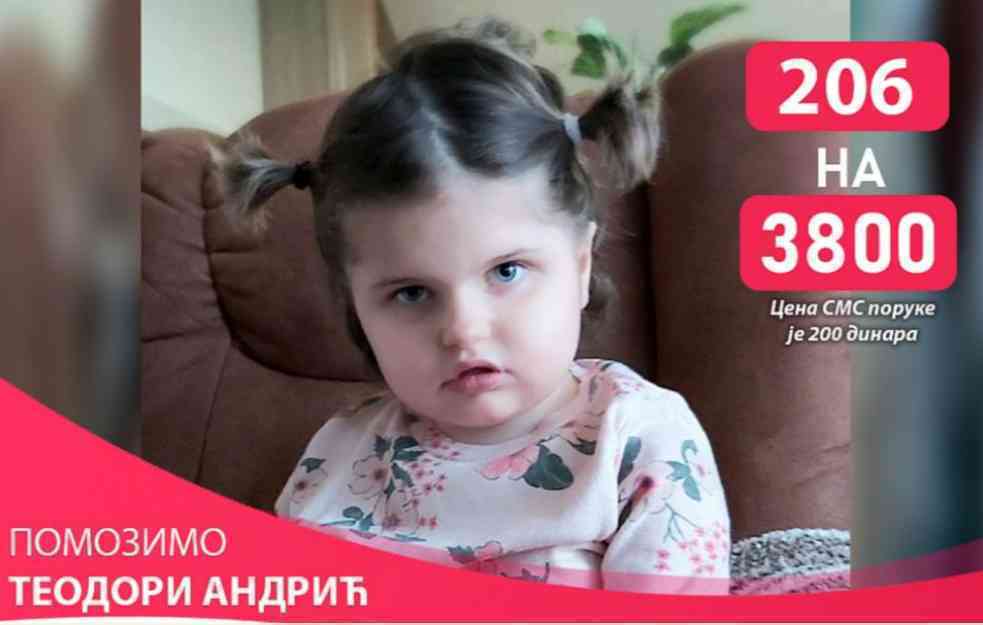 Teodori je potrebna protonska terapija kako bi konačno pobedila tumor na mozgu