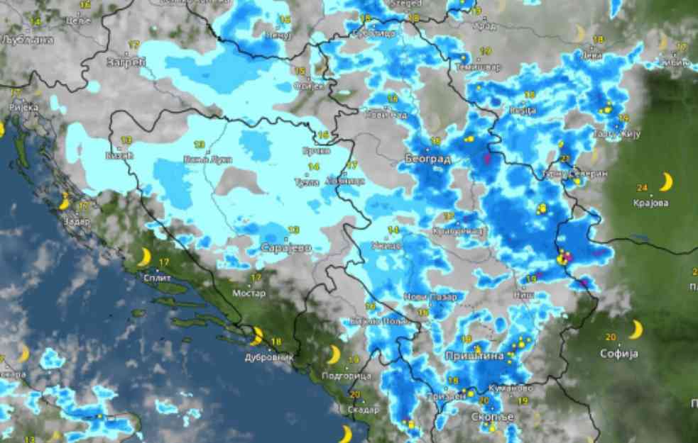 RADARSKI SNIMCI IZ SATA U SAT: Evo kad tačno opasno nevreme stiže u Srbiju