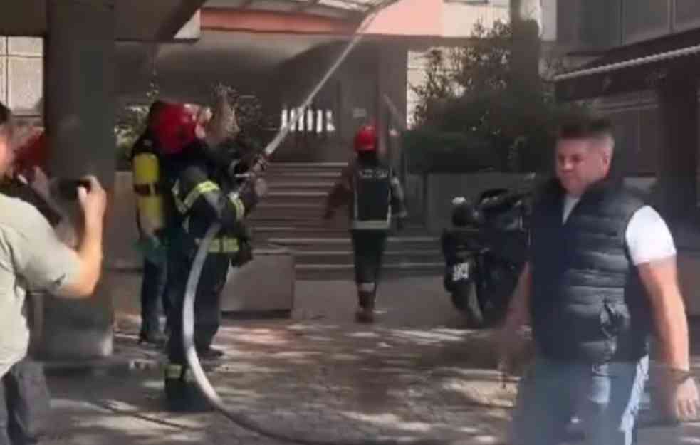 POŽAR NA NOVOM BEOGRADU! Kafič u plamenu, nema povređenih