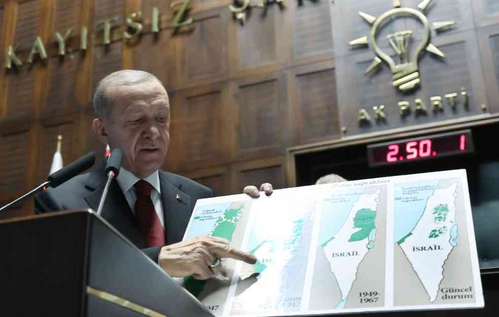 Erdogan osuo paljbu po Izraelu, stao na stranu Hamasa