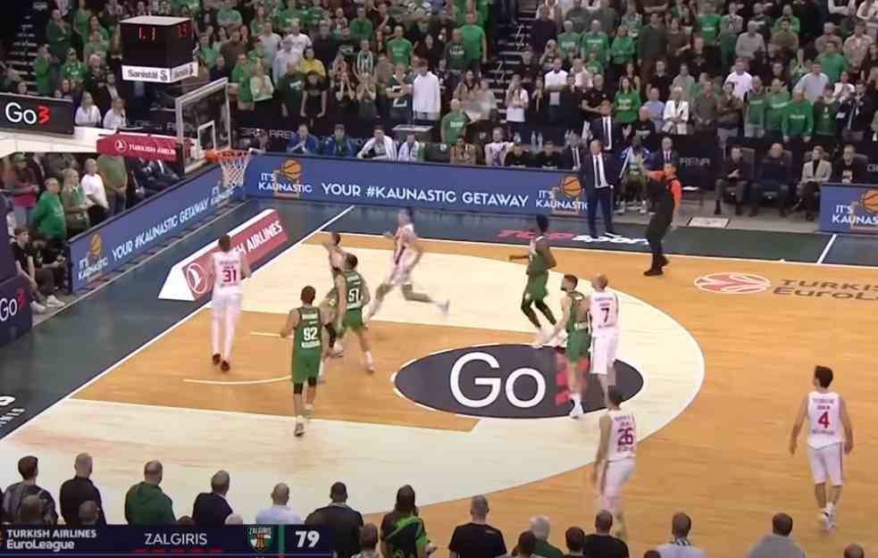 CRVENA ZVEZDA PONOVO IZGUBILA DOBIJENO U KAUNASU: Žalgiris posle preokreta u finišu savladao crveno-bele (VIDEO)