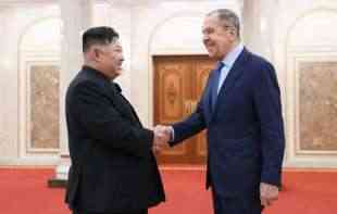 Lavrov na sastanku sa <span style='color:red;'><b>Kim Džong Un</b></span>om