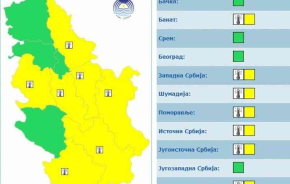 NA SNAZI ŽUTI METEOALARM: RHMZ upozorava na DVE POJAVE u Srbiji!