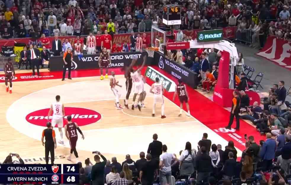 MAGIČNI TEODOSIĆ VODIO ZVEZDU DO POBEDE: Crveno-beli posle spektakularnog preokreta savladali Bajern u Areni! (VIDEO)