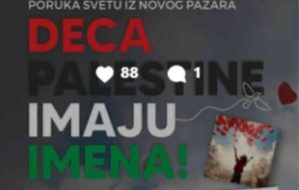 POČAST DECI PALESTINE: 5.200 BALONA pušteno u nebo u Novom Pazaru