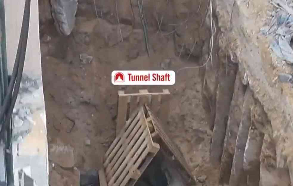IZRAELSKA VOJSKA OBJAVILA SNIMAK: Tvrdi da je uništila Hamasov tunel ispod bolnice Al Šifa (VIDEO)