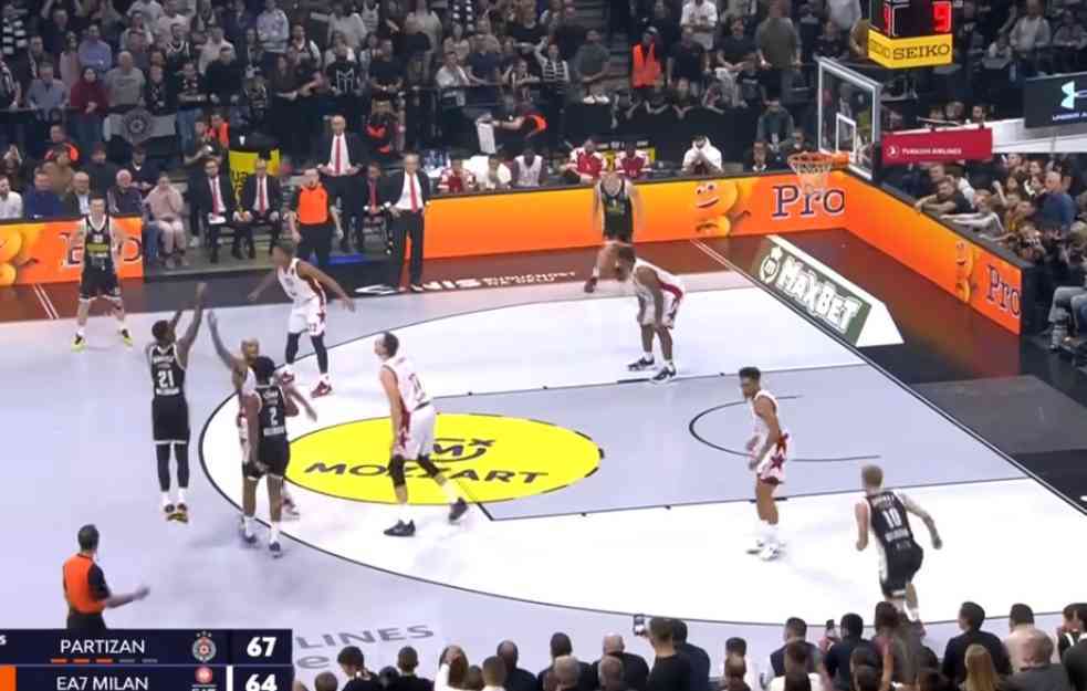 PARTIZAN NAPRAVIO NEZABELEŽENI PREOKRET: Crno-beli se vratili sa -15 i razneli Armani u paklu Arene! (VIDEO)