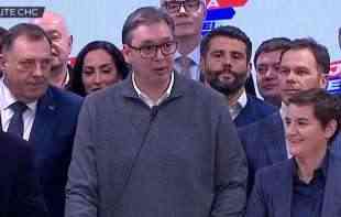 VUČIĆ PROGLASIO POBEDU: <span style='color:red;'><b>Trijumf</b></span> u Srbiji i na pokrajinskom nivou! U Beogradu imaju 38,5, Srbija protiv nasilja 35 odsto