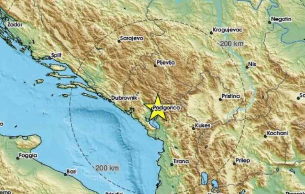 ZEMLJOTRES ZATRESAO CRNU GORU: Treslo se u Podgorici