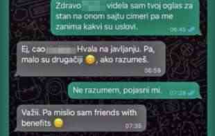  Izdajem stan uz PRIJATELJSTVO SA POVLASTICAMA....: devojka se javila na oglas da iznajmi STAN U BEOGRADU, pa ostala zatečena