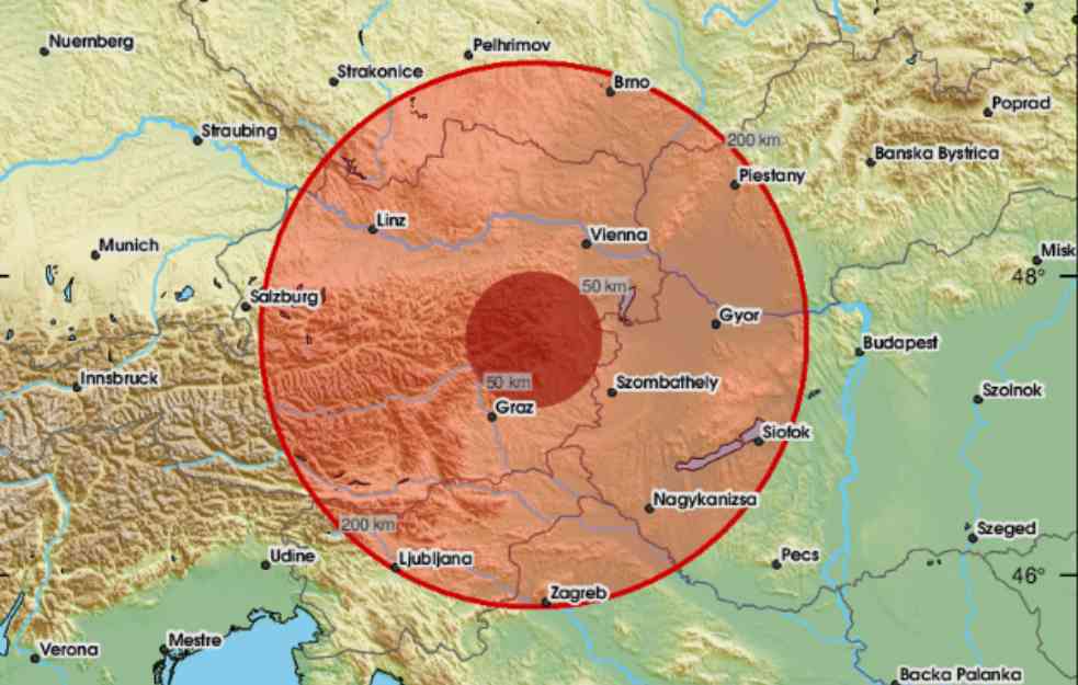 Jak zemljotres pogodio Austriju: TRESLO SE I KOD KOMŠIJA! 