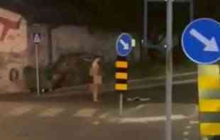 KOD LUKE BEOGRAD: Go muškarac šetao ulicom i nasrtao na vozila! (FOTO)