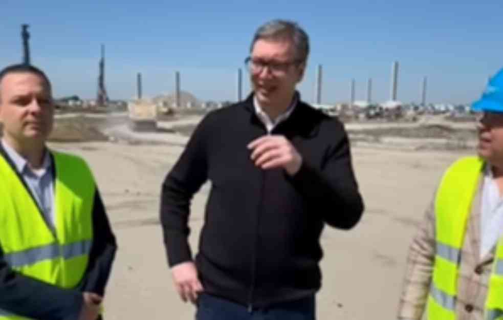 Predsednik Vučić objavio novi snimak sa gradilišta Expa: Ne skida osmeh sa lica (VIDEO)