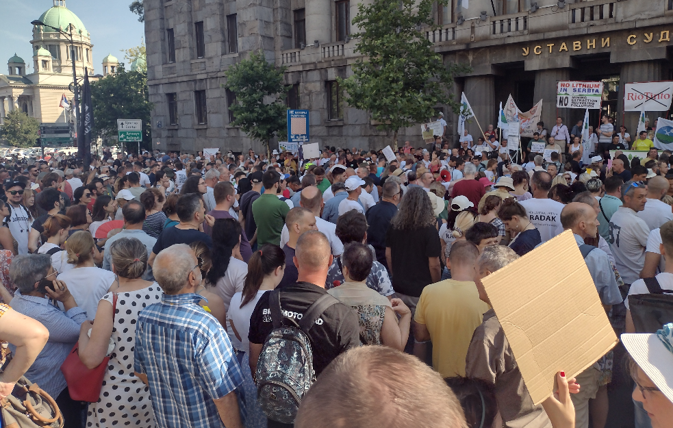 ZAKAZAN PROTEST I U BEOGRADU: Rudnika neće biti, ne odustajemo! 