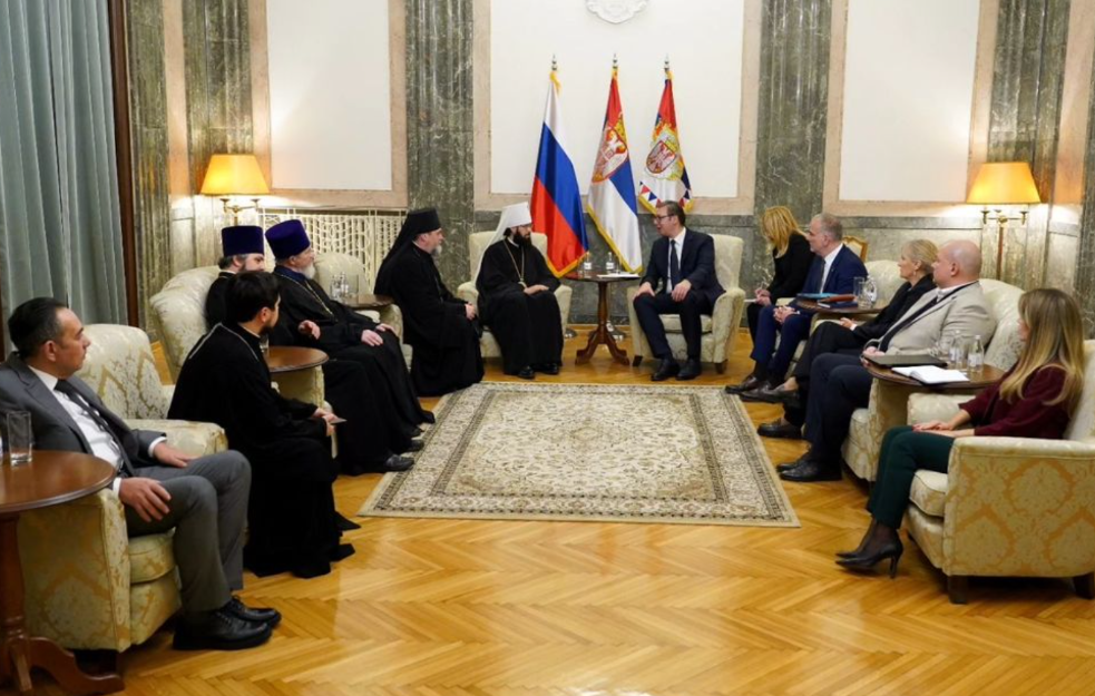 Vučić sa ruskim mitropolitom Antonijem: Bliskost dva naroda i dve crkve