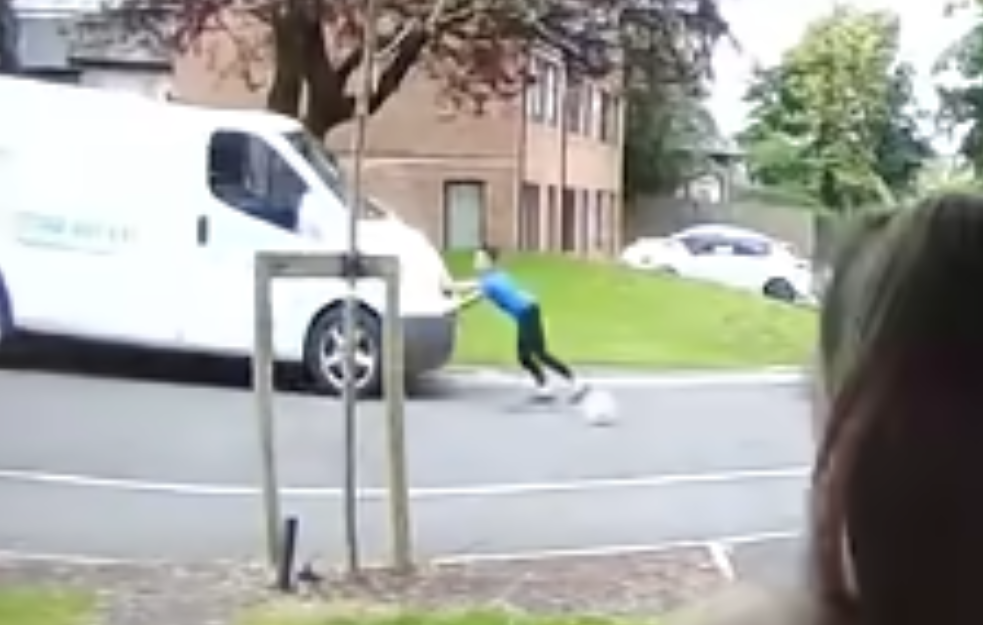 Nikad veće hrabrosti: Dečak (9) rukama zaustavio kombi u pokretu i sprečio nesreću (VIDEO)