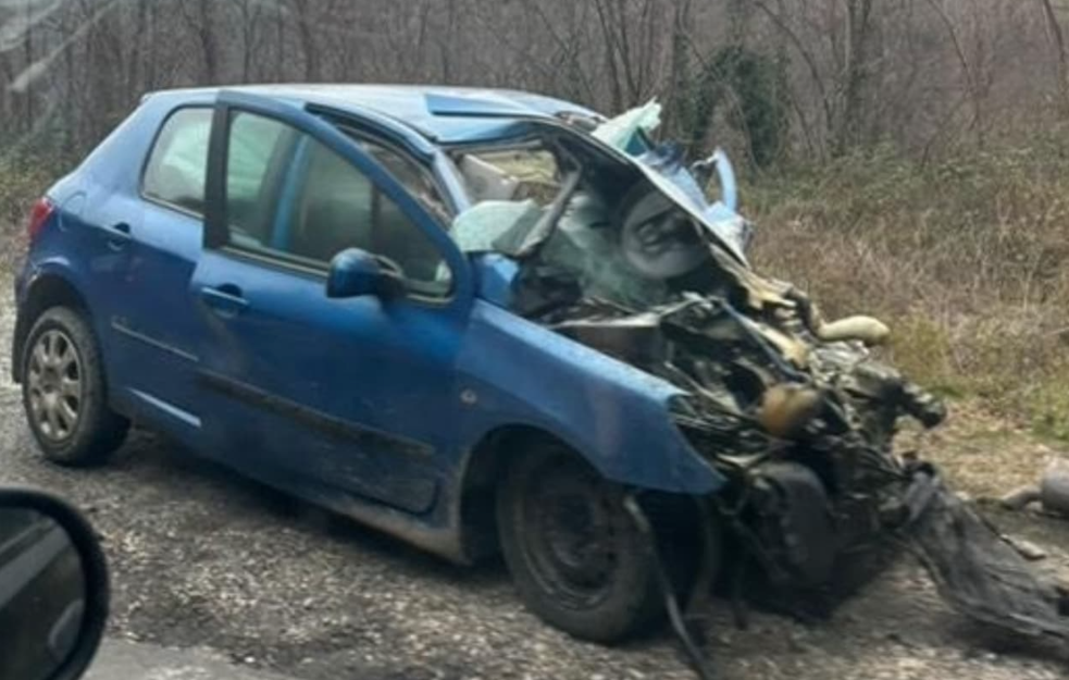 Automobil potpuno smrskan: Teška saobraćajna nesreća na putu Kraljevo-Raška, povređeno četvoro dece (FOTO)