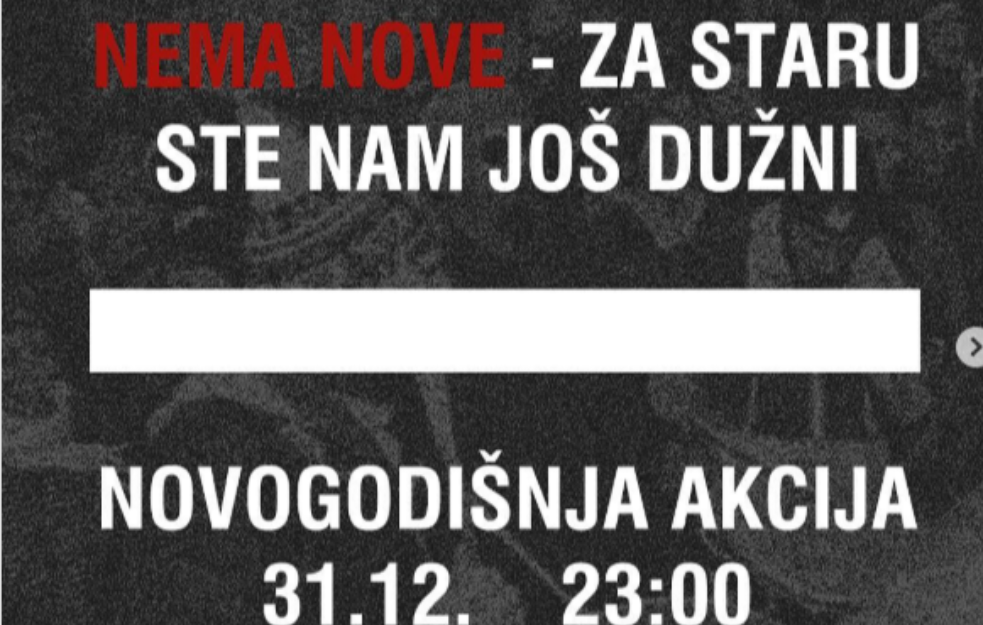 „NEMA NOVE – ZA STARU STE NAM JOŠ DUŽNI“: Studenti najavili veliki protest u novogodišnjoj noći u Beogradu