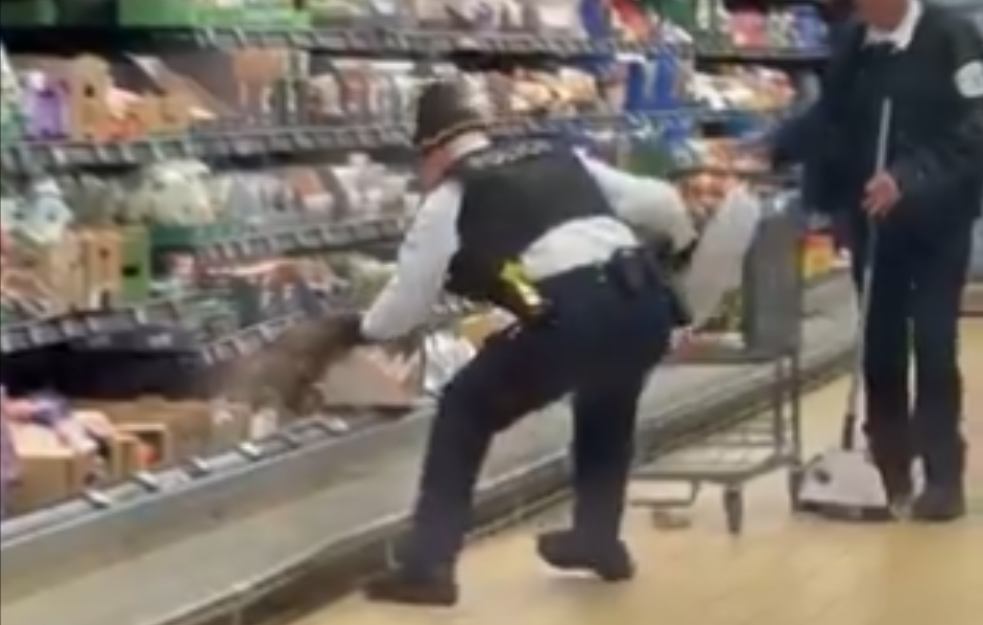 DRAMA U MARKETU: Nezvani gost igrao žmurke, evo gde se sakrio (VIDEO)
