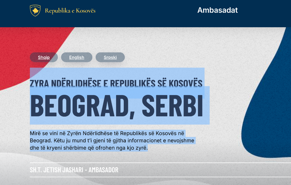 IZDAJA U SRCU SRBIJE: KO JE DOZVOLIO OTVARANJE KANCELARIJE LAŽNE „REPUBLIKE KOSOVO“ U BEOGRADU?