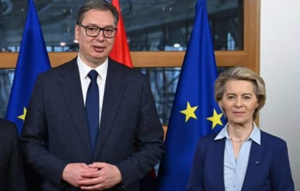 Vučić u Briselu: "Nikakvog zvučnog topa nije bilo na protestu, spremni smo da se to proveri"