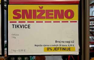 Tikvice u Hrvatskoj snižene 0 posto: 