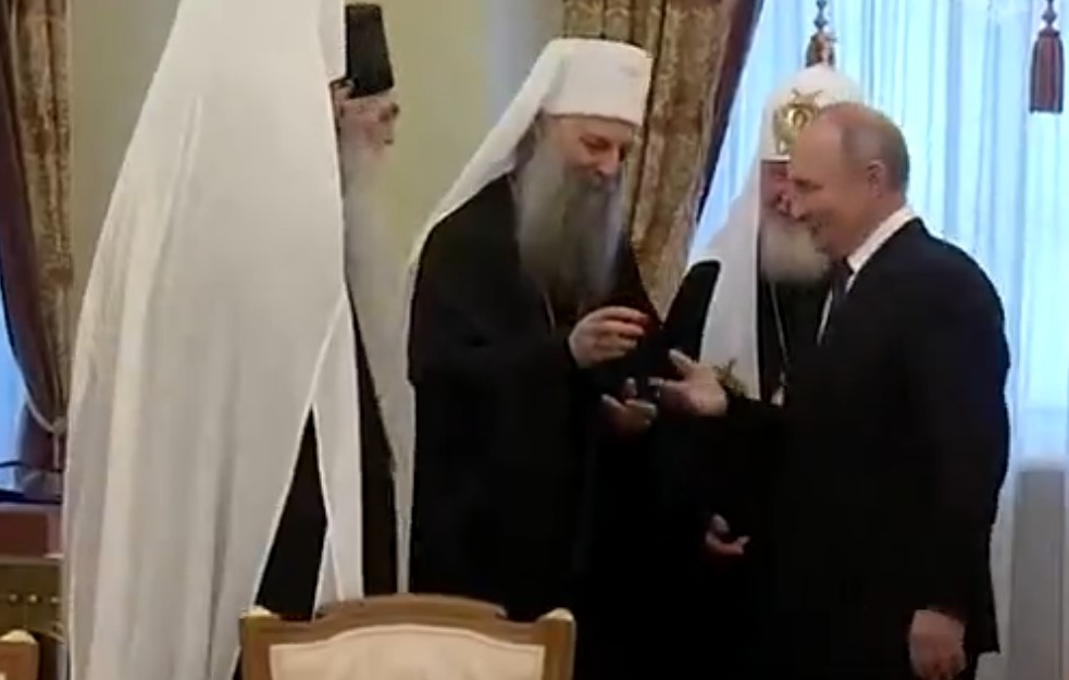 Patrijarha Porfirija u Moskvi primio Vladimir Putin: "Saveznički odnosi sa Srbijom najtopliji i najbliži" (VIDEO)