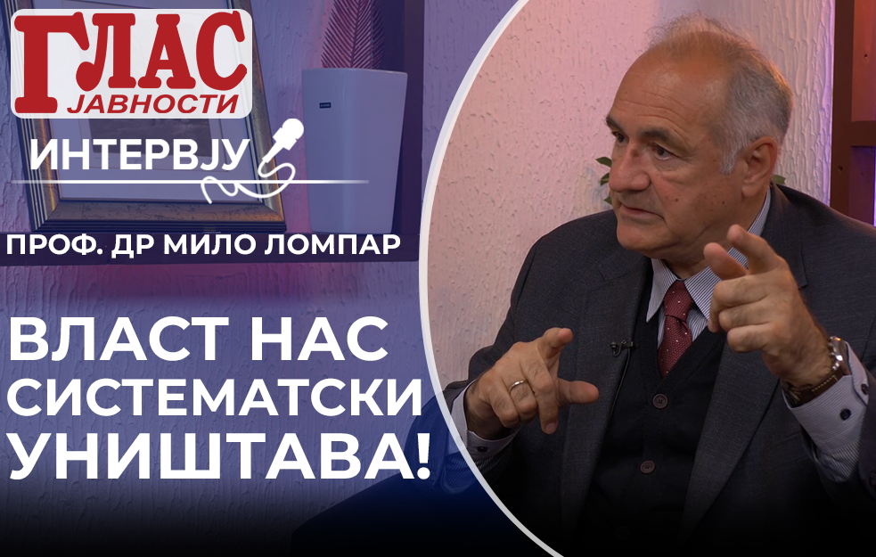 MILO LOMPAR: KORUMPIRANA RUŠILAČKA VLAST VODI U PROPAST, NEOPHODNA NAJŠIRA PODRŠKA STUDENTIMA! (VIDEO)