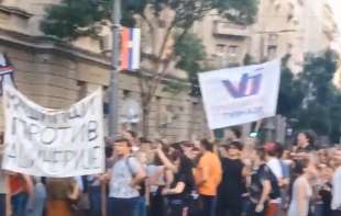 Studenti protestuju ispred Predsedništva: „Zna se ko crta metu na čelima profesora i studenata u blokadi“