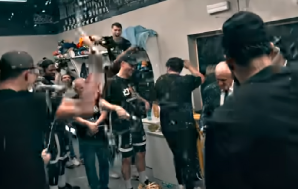 Ovako igrači partizana slave titulu (VIDEO)