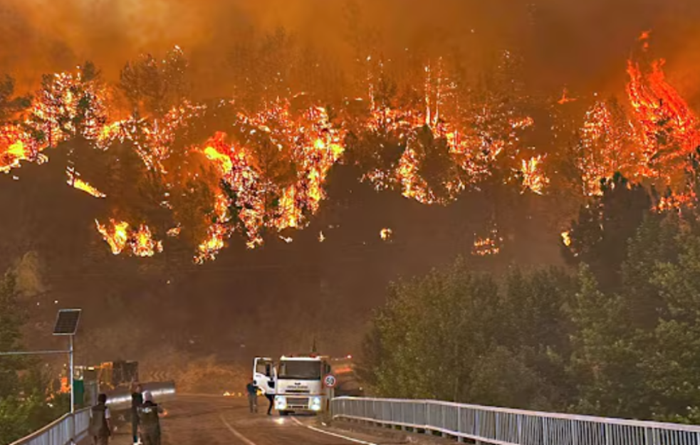 Zbog šumskih požara obustavljen saobraćaj kroz moreuz Dardaneli         