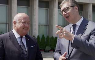 Predsednik Srbije sa austrijskim kancelarom Štokerom