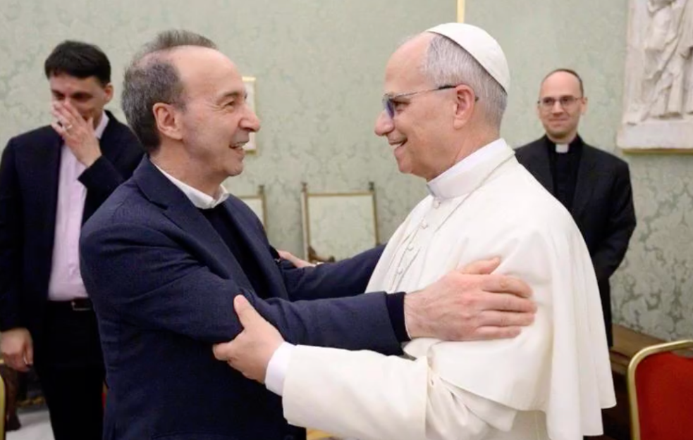 Papa Lav XIV se sastao sa Robertom Beninjijem uoči TV monologa posvećenog svetom Petru