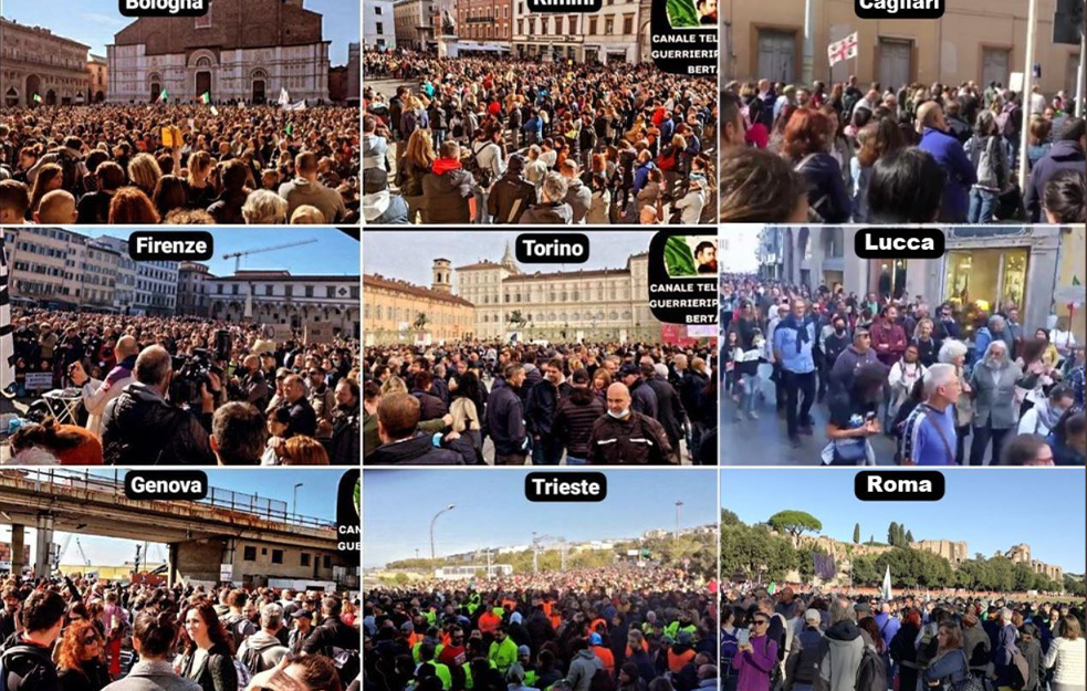 MASOVNI <span style='color:red;'><b>PROTESTI U ITALIJI</b></span>! Blokirani Vatikan, Đenova, Trst