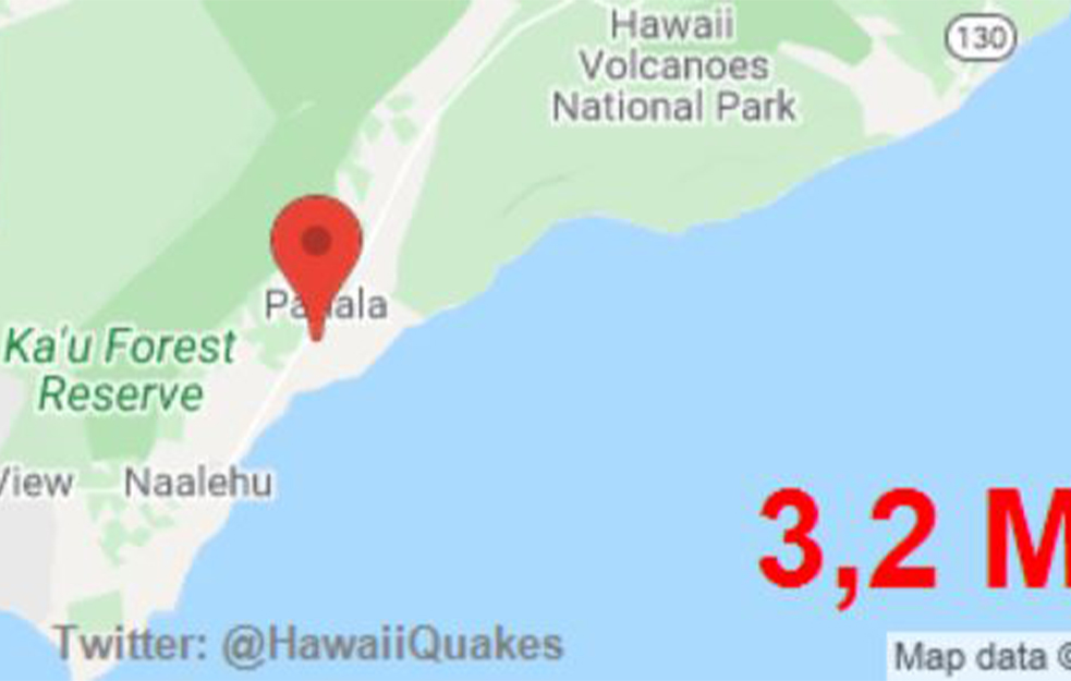 POMERA SE TLO! Havaje trese zemljotres jačine 6,2 stepena